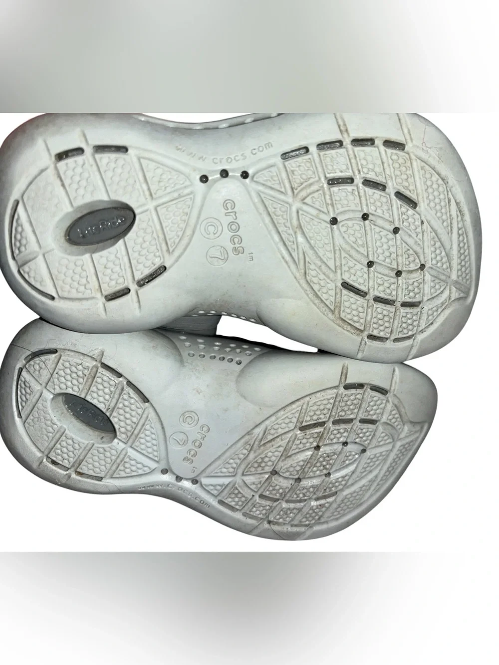 Bundle-Crocs Kids LiteRide 360 Clogs Reef slide sandals toddler size 7